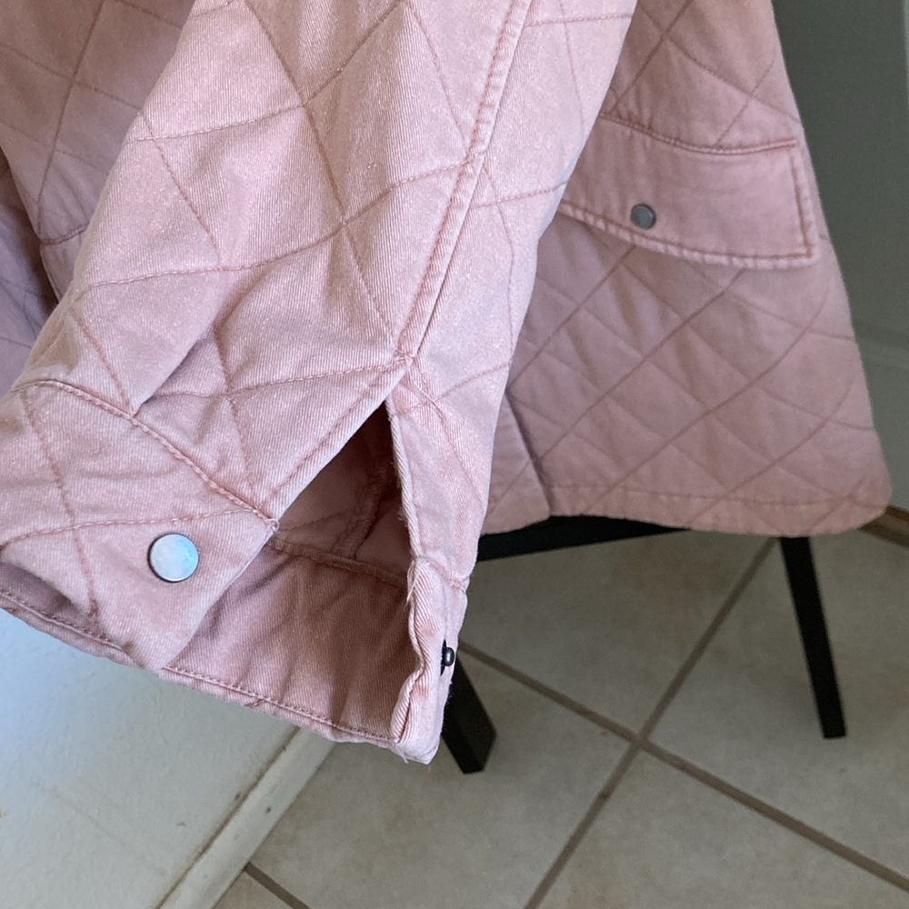 Joie quilted chore coat light pink M - Picture 3 of 7